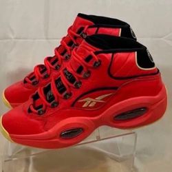 Size 11 Only! Brand New Reebok Question Mid Basketball Shoes “Hot Ones” 