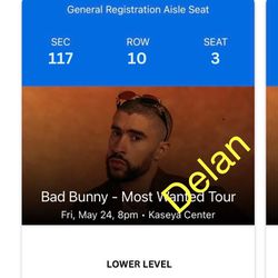 Bad Bunny Tickets Available 