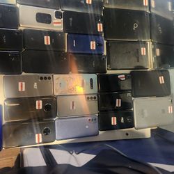 62  android and  Apple  phones  some work some dont - 4 Laptops  1 Microsoft Surface.        $450  Obo