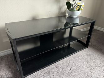 Glass/Black Entertainment Center