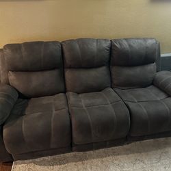 Ashley furniture, couch, retractable with chargers
