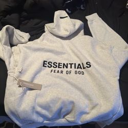 Essentials Fear Of God Medium Grey Sweatshirt【authentic】