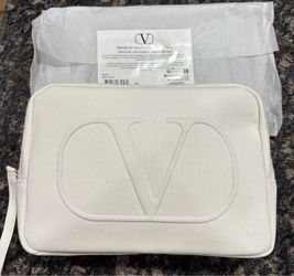NEW VALENTINO WHITE LARGE POUCH $20!!
