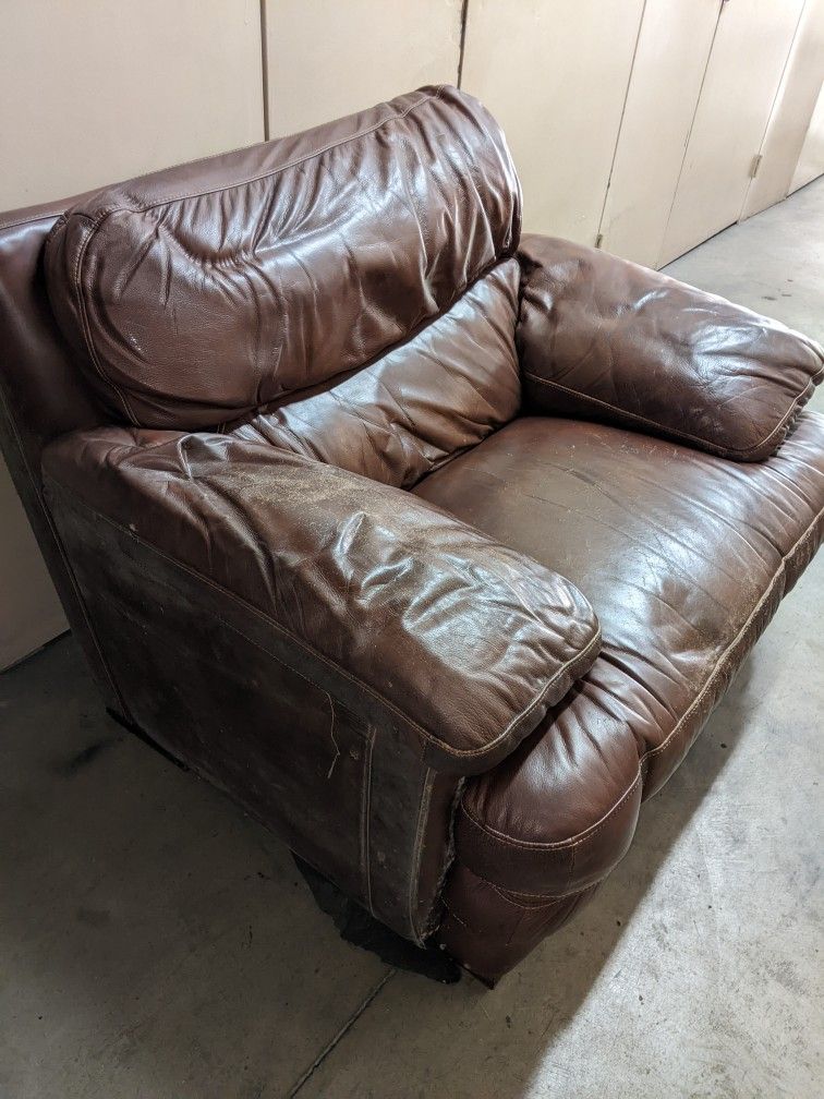 Single Leather Couch
