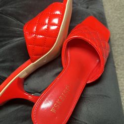 Red Mule Heels 