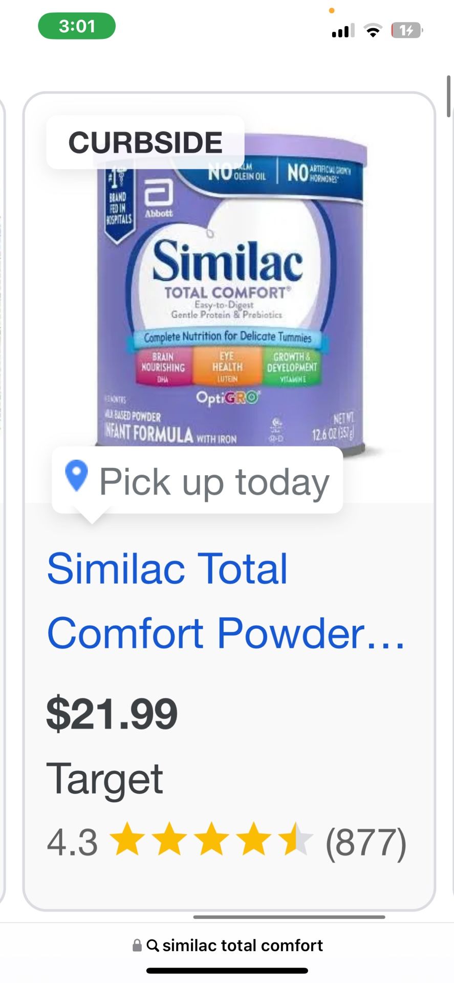 Similac Total Comfort