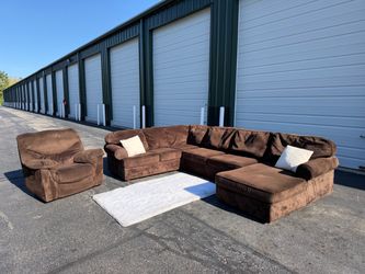 Chocolate Sectional Free Delivery