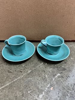 Tea Cups and Plates - Set of 2 