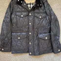 Large Black Burberry Jacket