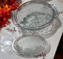 Princess House Fantasia Glass Dishes – Set of 2