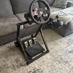 Logitech G923 w/ shifter & stand. 