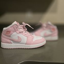 Nike Air Jordan Mids Pink and White
