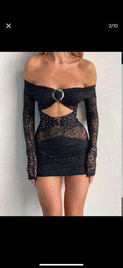 Sexy Black Mini Dress 