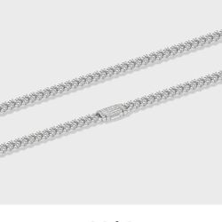 Mens 8MM Cuban ICED Rope Chain