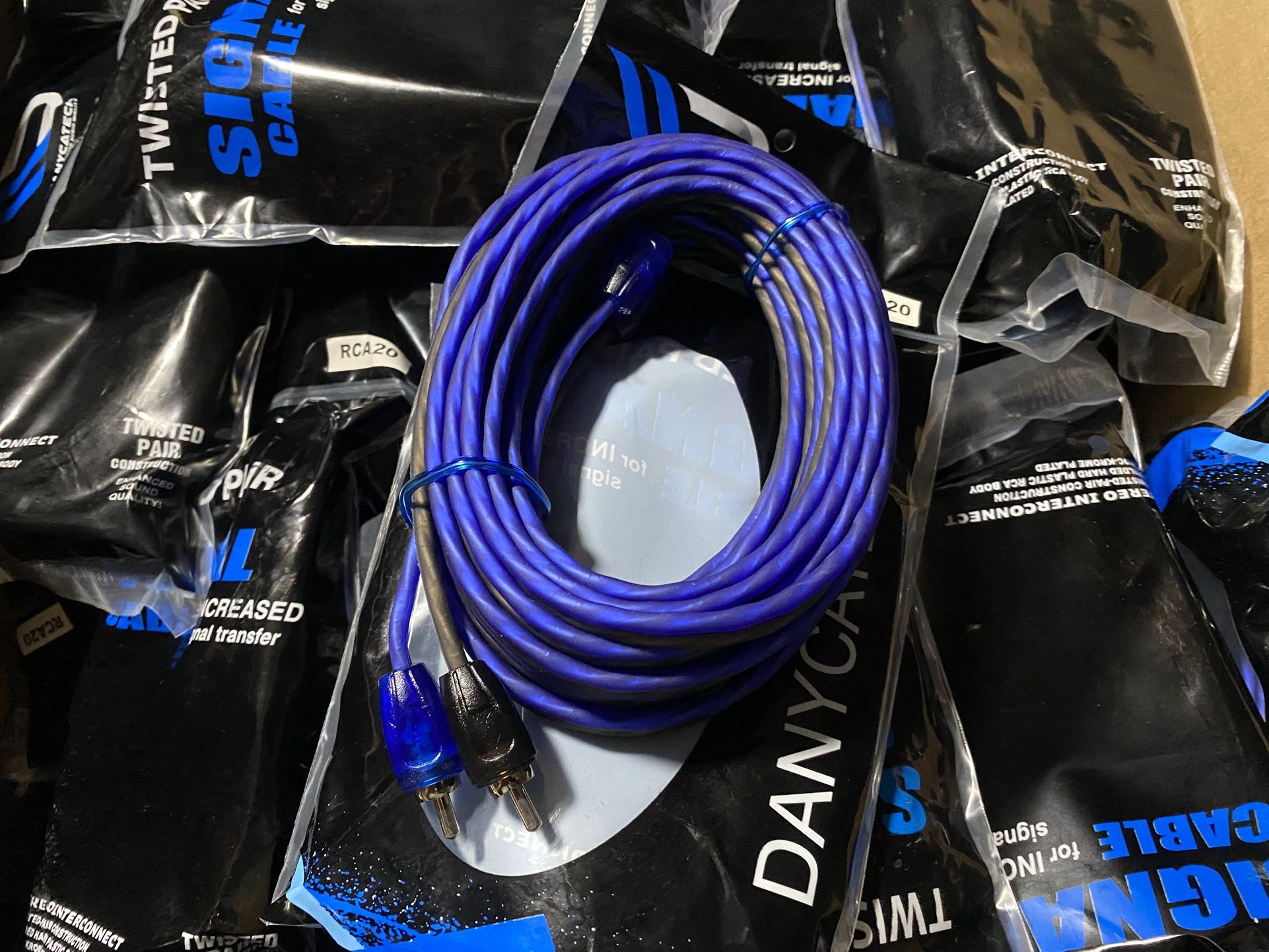 New 20ft Twisted RCA Cable High Quality $15 Each