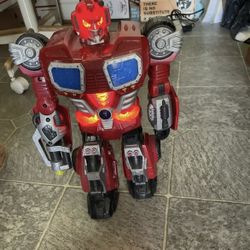 Large Robot Old Toy Lights Talks Sounds .2012 Nice