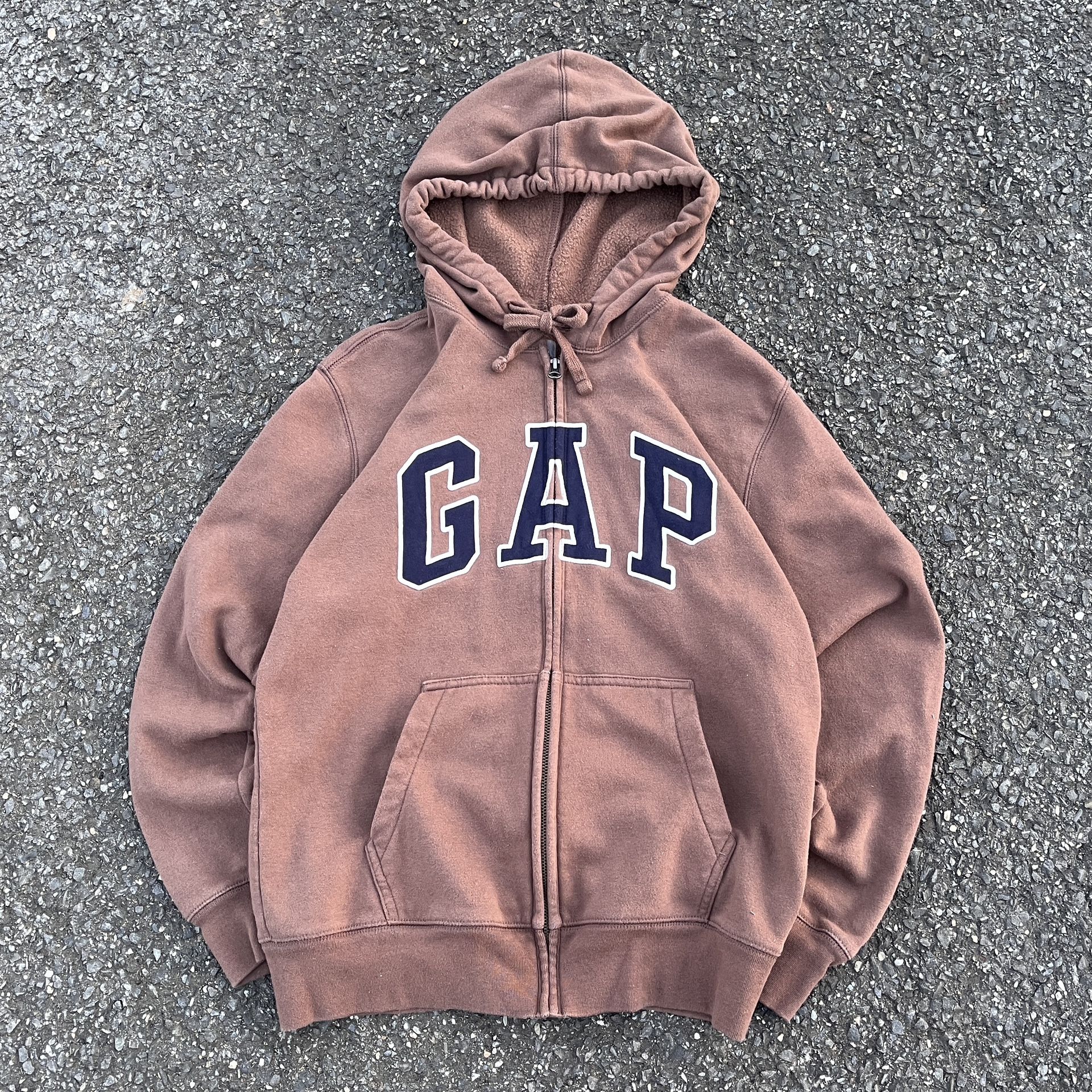 Vintage Y2K GAP Brown Zip Up Hoodie
