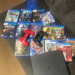 PS4 With Games 2 Remotes And Atari Emulator 