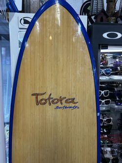 6-6 bamboo Surfboard At Catch A Wave Surf Shop