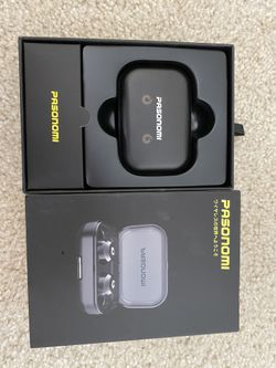 True wireless earbuds with charging case