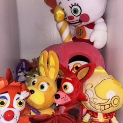 Fnaf Plushies And Action Figures And Jumbo Pikachu Plush 