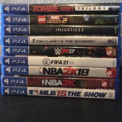 PS4 Video Game Bundle- 11 Games for $50