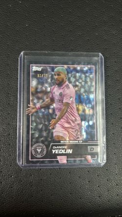 2023 Topps Chrome MLS DeAndre Yedlin Black Refractor 3/10 Inter Miami