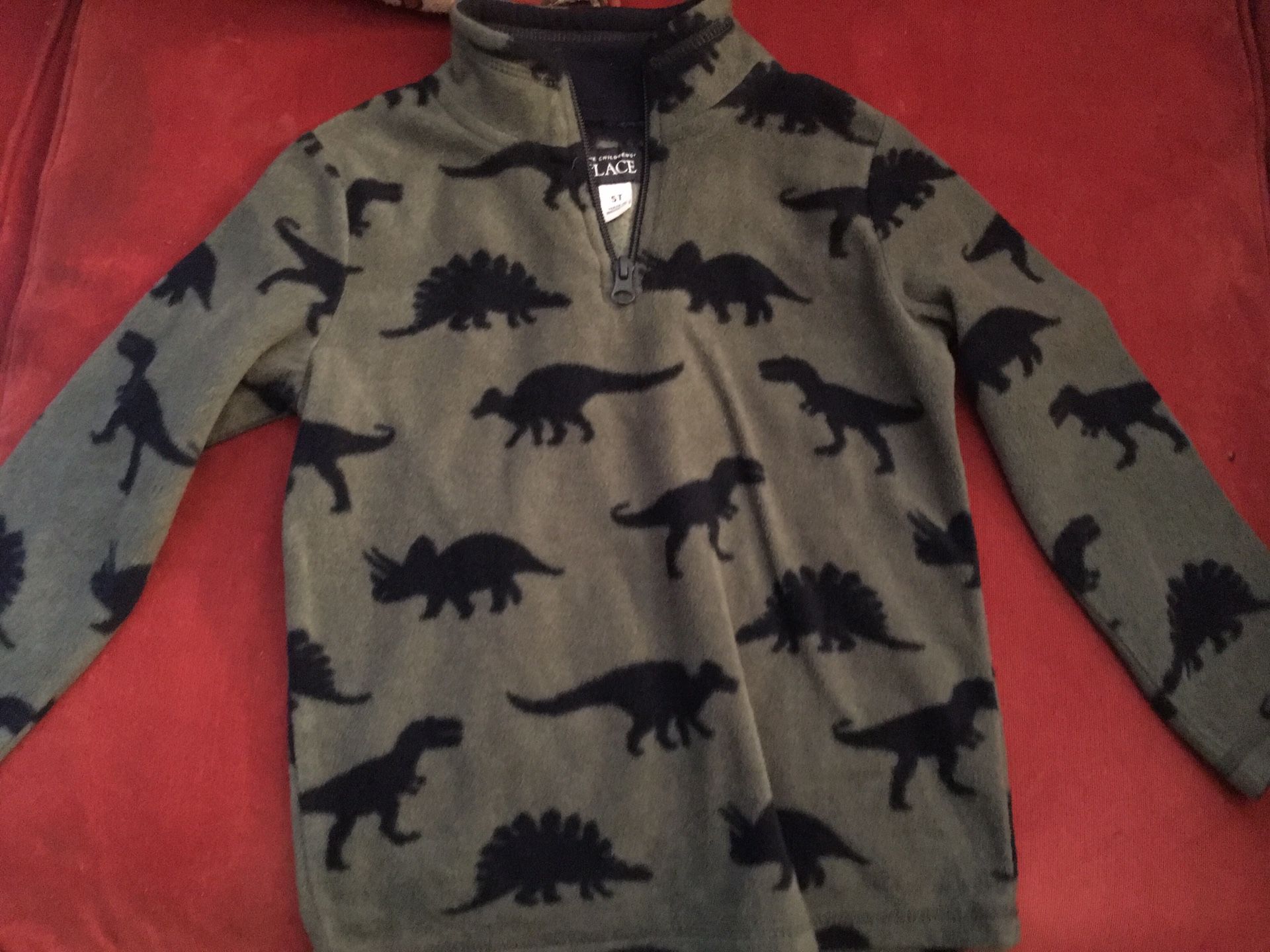 Carters dinosaur fleece pullover