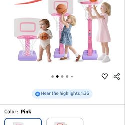 Toddler girls basketball hoop