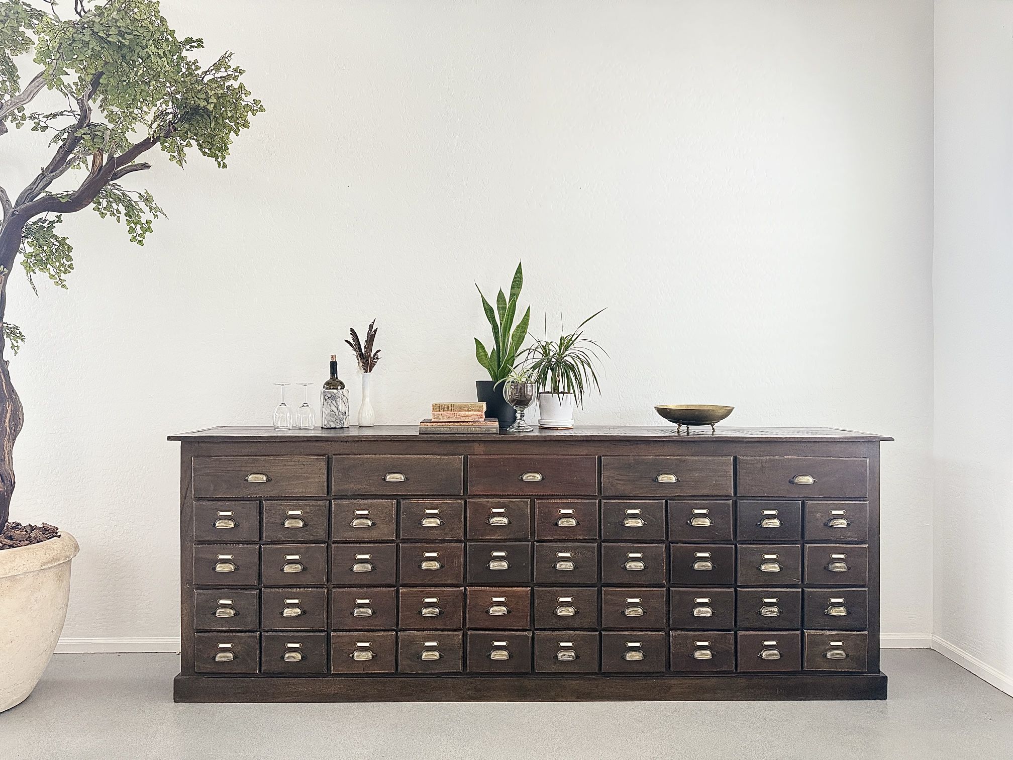 Large 45 drawer Apothecary Dresser Buffet