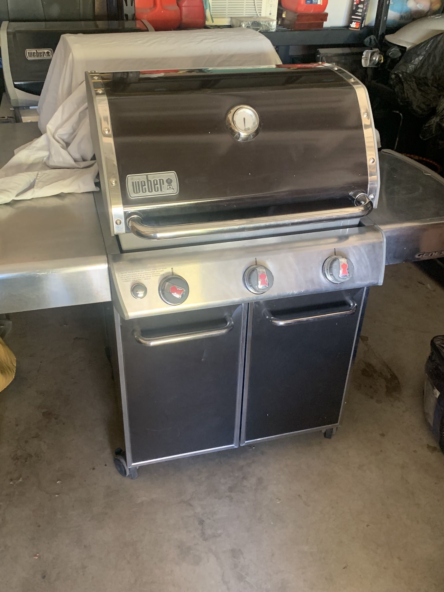 Weber Genesis E-310 BBQ Grill Propane Brown For Sale