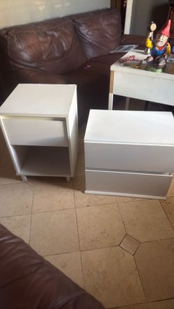 Two nightstand dressers