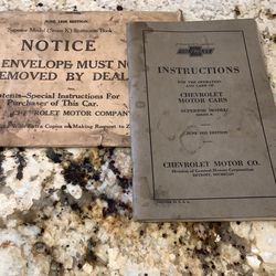 1925 Chevrolet Instruction Manual 