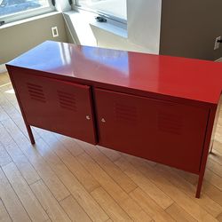 Free - Metal Cabinet / TV Stand (Red)
