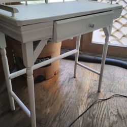 Small White Antique Desk 