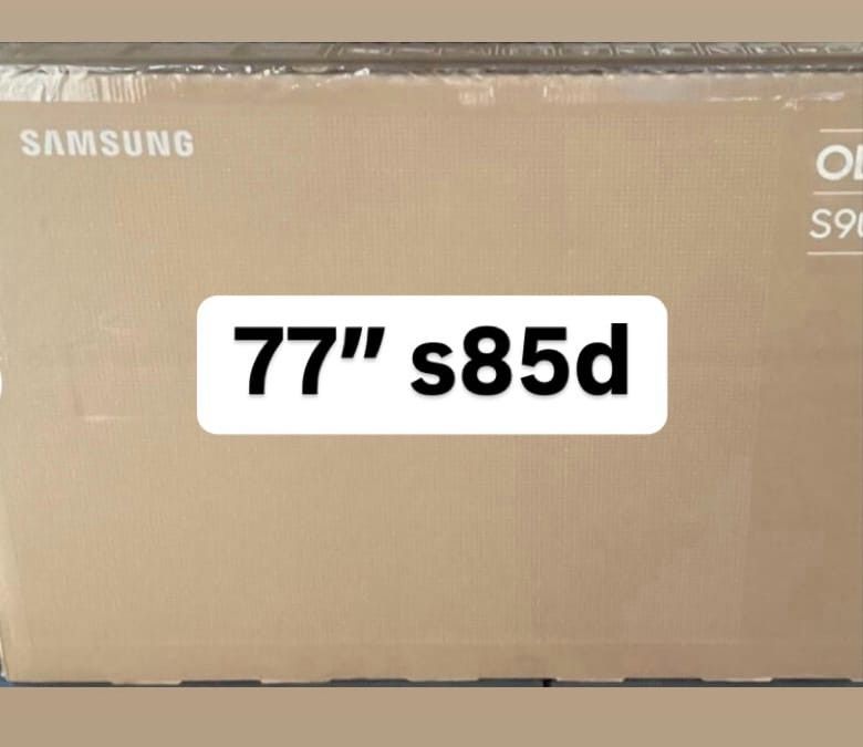 SAMSUNG 77-Inch Class OLED 4K S85D Series HDR Smart TV w/Dolby Atmos, Object Tracking Sound Lite, Laser Slim Design, Motion Xcelerator, Real Depth Enh