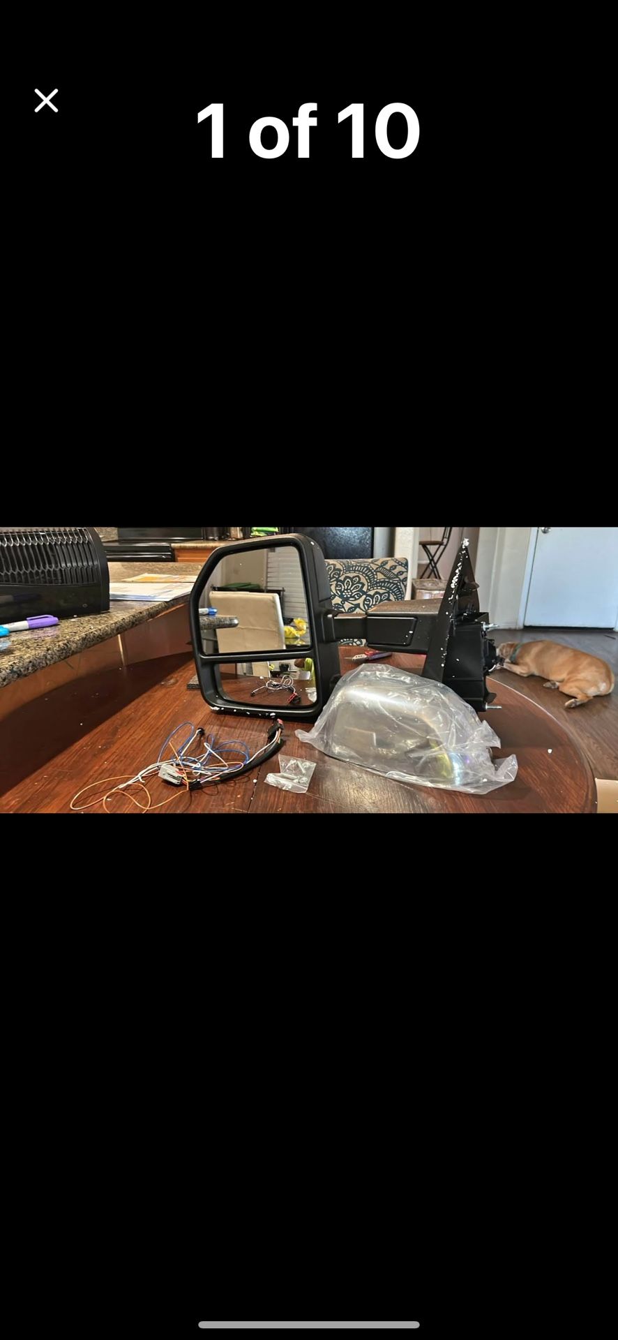 Driver Left Side Towing Mirror fit 2017 2018 2019 2020 Ford F250 F350 F450 F550 Super Duty
