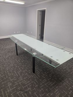 Glass Conference Room Table