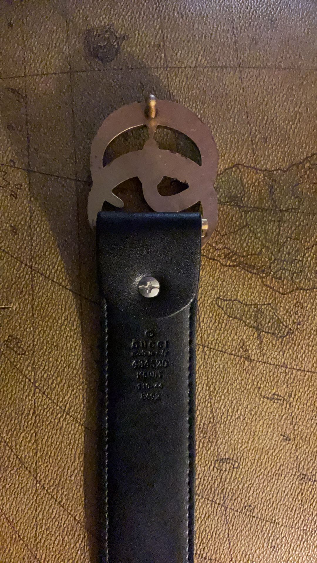 Men’s Gucci Double G Snake Belt
