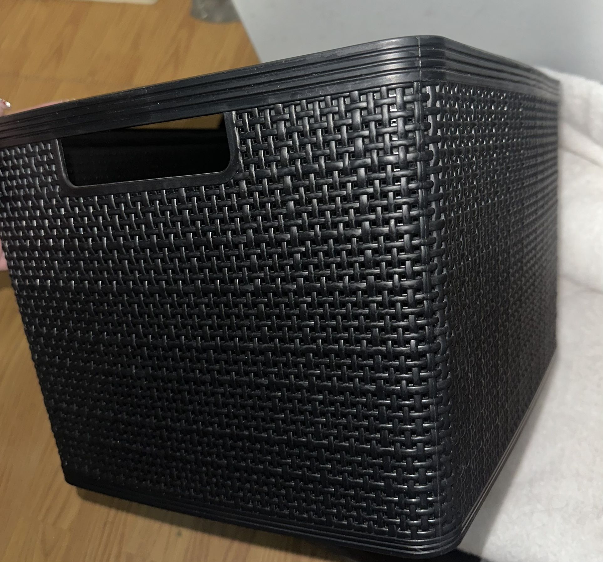 Black Plastic Basket