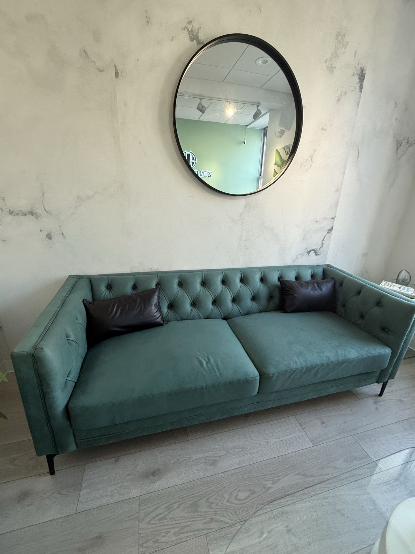 Green couch