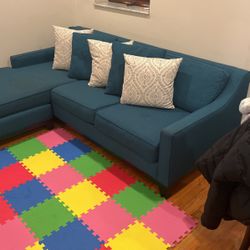 Teal Sectional Couch
