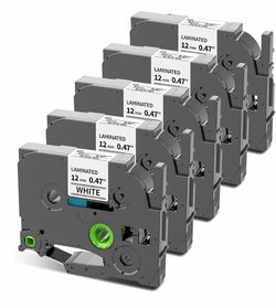 COLORWING Tze-231 Label Tape Compatible with Brother P-Touch 12mm TZ Tape