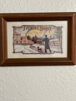Evening smoke walking in the snow