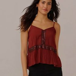 LC Lauren Conrad Flowy Peplum Tank