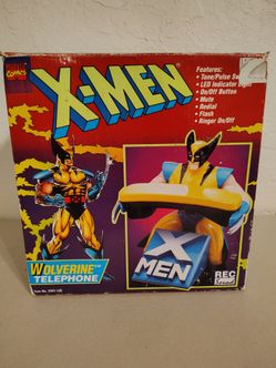 Vintage 1994 Marvel X-Men Wolverine Telephone by Rec Sound Phone