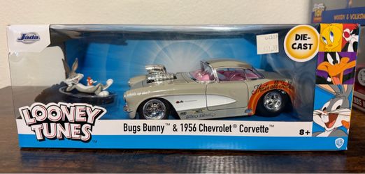Jada Looney Tunes Bugs Bunny + 1957 Chevrolet Corvette 1:24 Diecast NIB