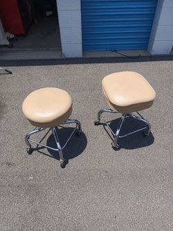 Vintage dr swivel stools pedigo