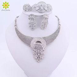 Silver bridal set