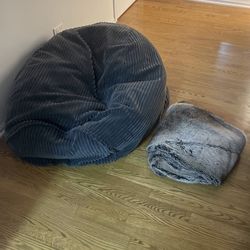 Large Bean Bag With Two Covers